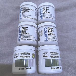 Golden BRAND NEW UNOPENED UNUSED Modeling Paste Set